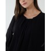 Pleated Sleeve Blouse