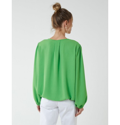 Elasticated Blouson Hem Blouse