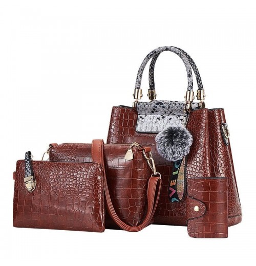 Croc Skin Crossbody Bag