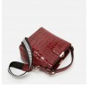 Croc Embossed Leather Bag