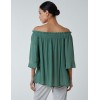 Bardot Tie Front Top