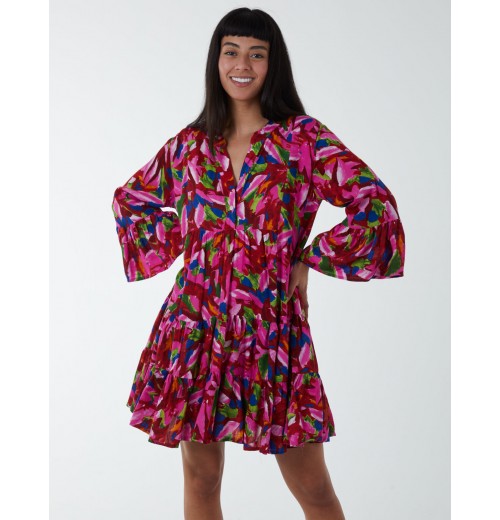 Tunic Tiered Smock Mini Dress